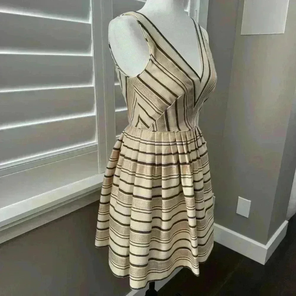 J. Crew Striped A-Line Dress